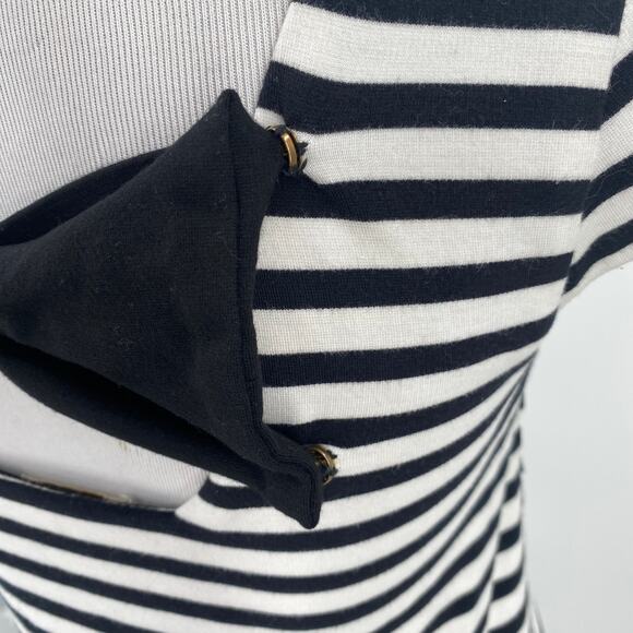 Kate Spade Black & White Striped Bow Dress Size 152 / 12Y - Picture 6 of 11